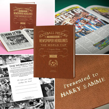 Football World Cup Personalised Gift Newspaper Book, 7 of 12