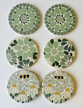 Floral Mosaic Coasters, 4 of 11