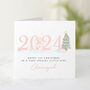 Personalised Year Baby Girl 1st Christmas Card, thumbnail 1 of 3