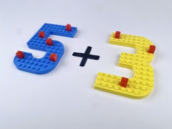 Sensory Lego Compatible Numbers One 20, 6 of 8