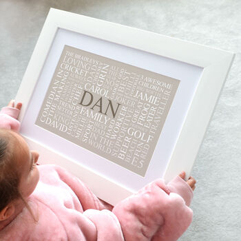 Personalised Word Art Print, 6 of 12