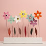 Everlasting Leather Flowers Large Table Display, thumbnail 1 of 11
