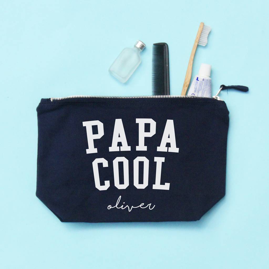 Personalised Papa Cool Toiletry Wash Bag, 1 of 6