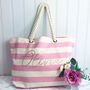 Personalised Rope Beach Bag And Accessories Bag, thumbnail 2 of 12