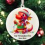 Personalised Wales Dragon And Welsh Sheep In Christmas Lights, thumbnail 10 of 11