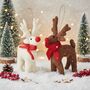 Handmade Fairtrade Felt Christmas Rudolph Decoration, thumbnail 1 of 12