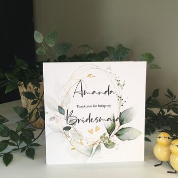 Personalised Will You Be My Bridesmaid Card, 5 of 5