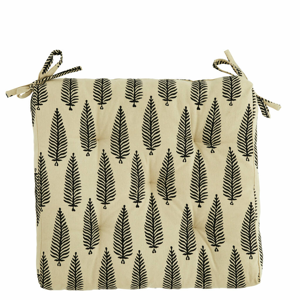 cotton chair cushions by the forest & co