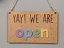 We Are Open / Closed Two Side Shop Sign Door 3D Acrylic, thumbnail 2 of 12