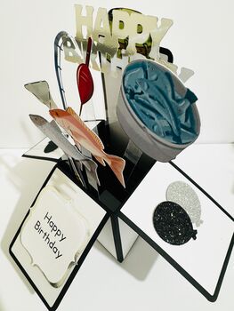 Fishing Themed 3D Birthday Card, 8 of 8