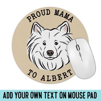 Personalised Samoyed Dog Mouse Mat, 3 of 5