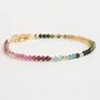 Skinny Watermelon Tourmaline Bracelet, thumbnail 1 of 8