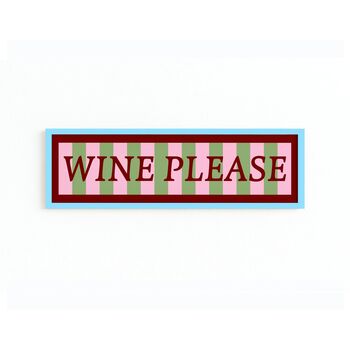 Wine Please Panoramic Framed Print, 7 of 12