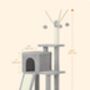 Cat Tree Cat Tower Scratching Post Stand, thumbnail 2 of 9