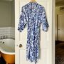 Wrap Kimono In Kirby Block Print, thumbnail 1 of 5