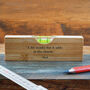 Wooden Spirit Level Bottle Opener 'A Bit Wonky…' | Fathers Day | Gift Box | Engraved Gift | Gift For Him, thumbnail 1 of 2