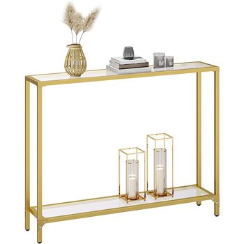 Console Table Tempered Glass Sofa Table Hallway Table, 8 of 9