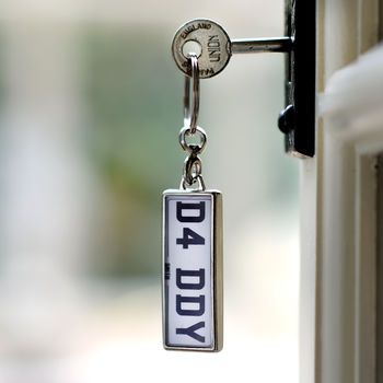 Personalised Car Number Plate Keyring, 2 of 4