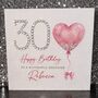 30th Daughter Personalised Luxury Handmade Birthday Card, thumbnail 1 of 3