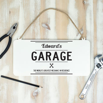 Personalised Hanging Metal Shed Sign, 5 of 8