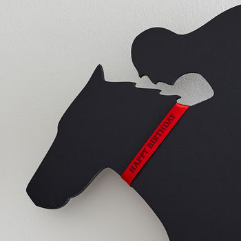 Racehorse Clock With Wagging Tail, 2 of 3