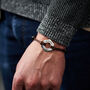 Personalised Men's Infinity Date Sterling Silver Bracelet, thumbnail 1 of 6