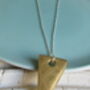 Infinity Slice 22ct Gold Vermeil Triangle Pendant, thumbnail 1 of 2