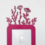 Floral Light Switch Surround In Wildflower Design Any Colour, thumbnail 5 of 6