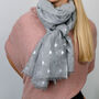 Bee Print Foil Scarf, thumbnail 2 of 10