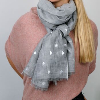 Bee Print Foil Scarf, 2 of 10