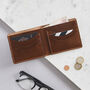 Personalised Handmade Leather Wallet With Lasered Initials, thumbnail 6 of 8
