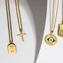 Eye Of Providence Necklace 18 K Gold Plated Steel, thumbnail 2 of 7