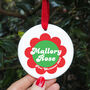Retro Flower First Christmas Decoration, thumbnail 1 of 2
