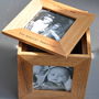 Personalised Oak Photo Cube Keepsake Box, thumbnail 1 of 7