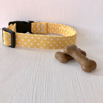 Yellow Dog Collar For Girl Or Boy Dogs, 2 of 3