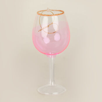 G Decor Rosé Wine Bottle And Glass Christmas Baubles, 5 of 6