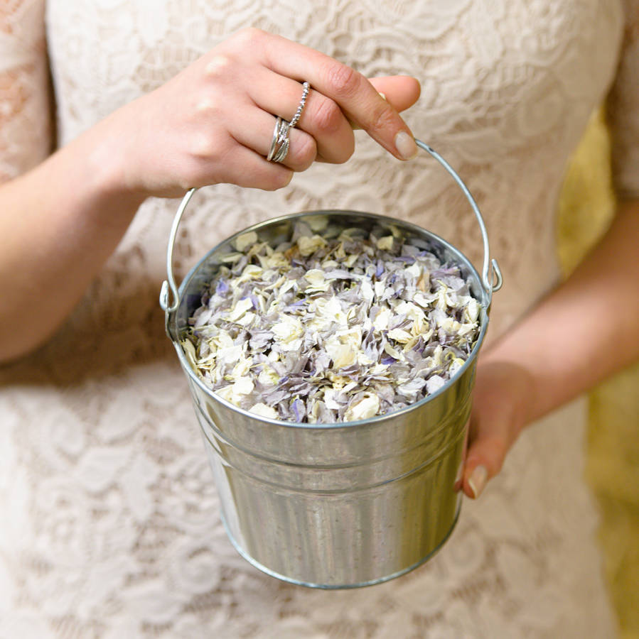 Biodegradable Petal Wedding Confetti With Pail, 1 of 9