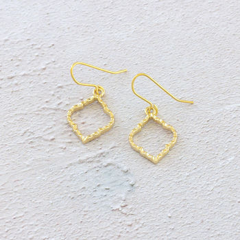 Moroccan Inspired Gold Plated Earrings, 6 of 8