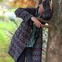 Tabby Zag Kimono Dressings Gown ~ Organic Cotton Luxury, thumbnail 2 of 7