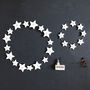 Star Wreath ~ White Wood, thumbnail 1 of 3
