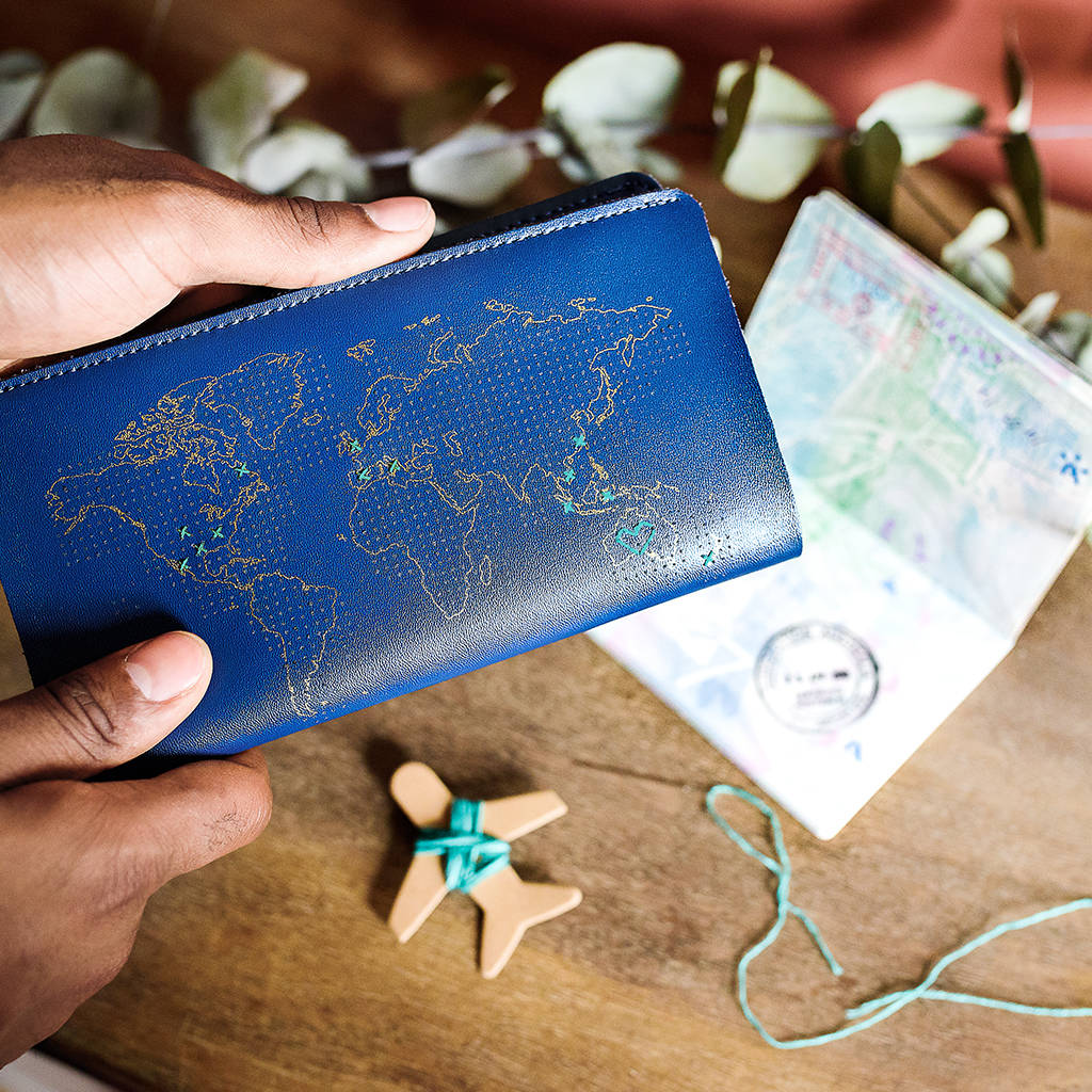 Stitch It Yourself Vegan Leather Travel Wallet By TheLittleBoysRoom ...