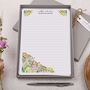 A5 Personalised Letter Writing Paper Bold Flowers, thumbnail 1 of 4