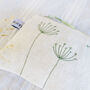 Embroidered Linen Cow Parsley Purse, thumbnail 2 of 5