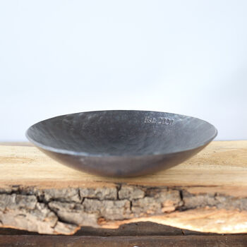 Large Hammered Iron Bowl 6th Anniversary Gift, 6 of 11