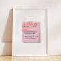 Personalised Love Note Anniversary Print, thumbnail 3 of 4