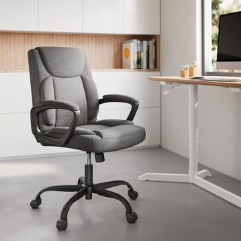 Ergonomic Office Chair With Adjustable Height And Tilt, 2 of 9