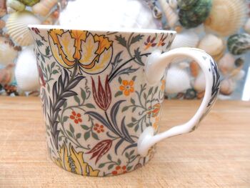 Set Of Six Mugs In William Morris Flora Design, 7 of 9