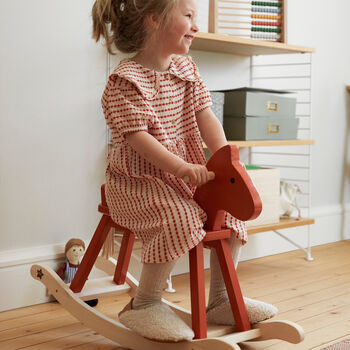 Personalised Wooden Rocking Horse Toy, 2 of 7