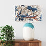 Blue And Taupe Botanical Lampshade, thumbnail 7 of 7