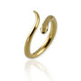 9ct Gold Snake Ring With Optional Diamonds, thumbnail 6 of 12
